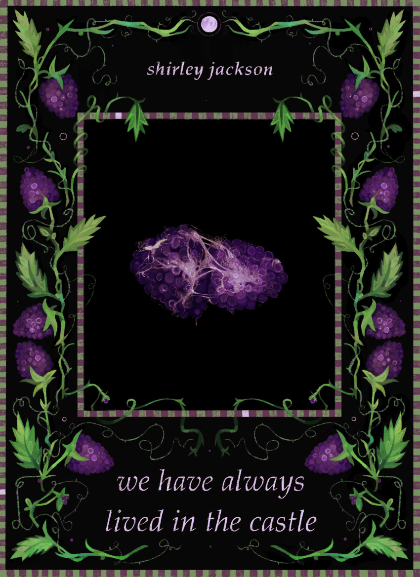 berry, black_background, blackberry_(fruit), book_cover_(medium), border, commentary, copyright_name, english_commentary