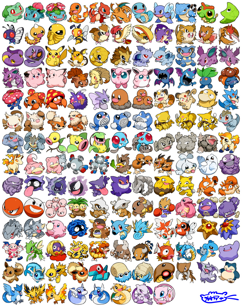 ._., :3, abra, absurdres, aerodactyl, alakazam, arbok, arcanine