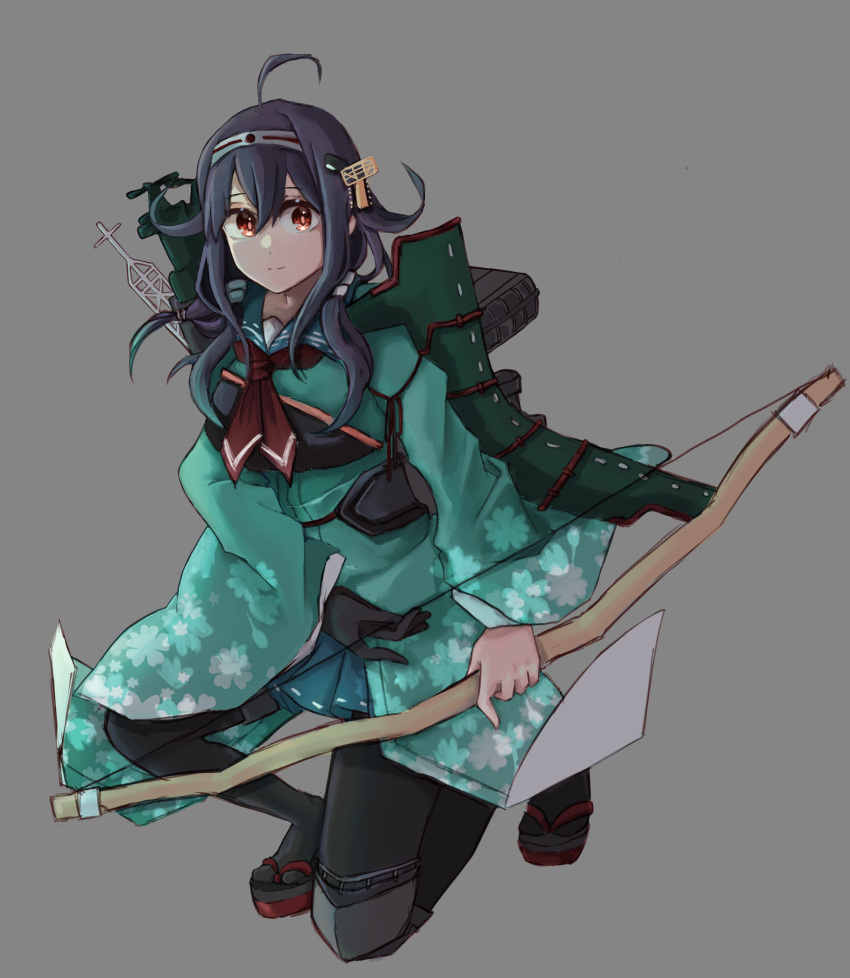 1girl, absurdres, ahoge, arrow_(projectile), bow_(weapon), breasts, flight_deck, gloves
