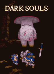1other, armor, blood, blue_tunic, chosen_undead, commentary_request, copyright_name, dark_souls_(series)