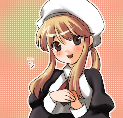 blonde_hair, brown_eyes, lowres, maid, ponytail, todo_(candy_rainy), umineko_no_naku_koro_ni, ushiromiya_lion, yasu_(umineko)
