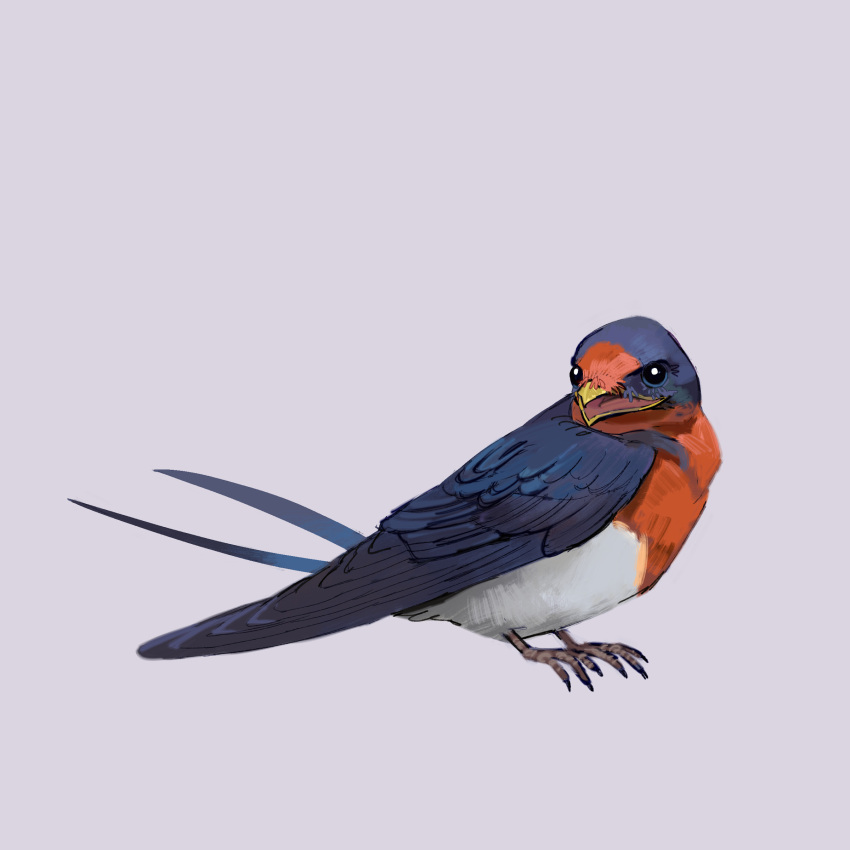 absurdres, animal_focus, bird, commentary, full_body, grey_background, highres, looking_to_the_side