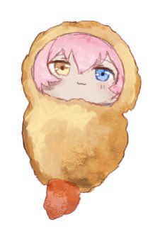 1girl, :3, akaimo_(akaimokou), blue_archive, blue_eyes, blush, chibi, food