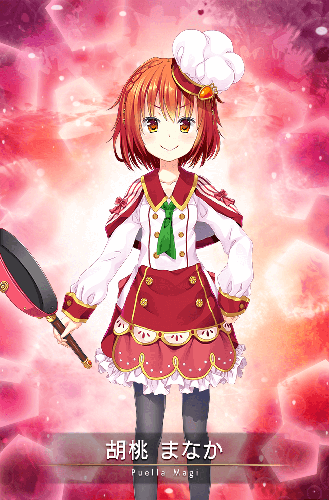 1girl, apron, bishie_sparkle, bow, braid, buttons, capelet, card_(medium)