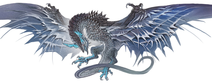 animal_focus, claws, dragon, full_body, head_wings, highres, lizardmancc, monster, no_humans, open_mouth, original, sharp_teeth, simple_background, solo, tail, teeth, western_dragon, white_background, wings, wyvern