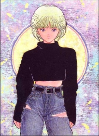 amano_ai, ripped_jeans, short_hair, turtleneck, video_girl_ai
