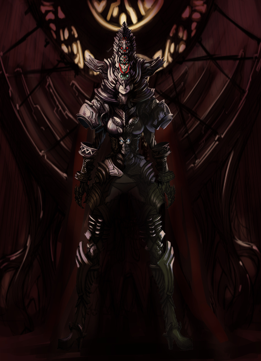 armor, bad_id, highres, kansou_samehada, kei_t_sr, original, solo, standing