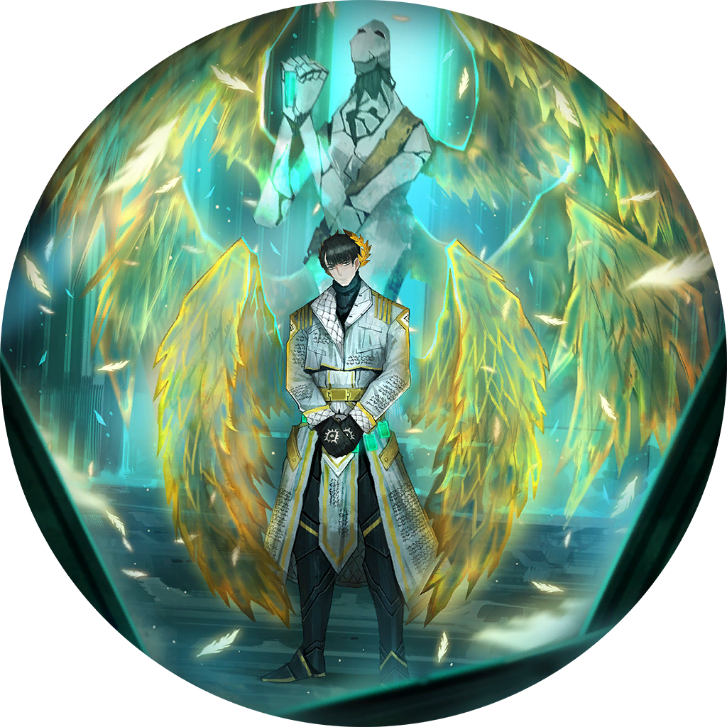 1boy, angel_wings, armor, black_gloves, black_hair, black_shirt, coat, e.g.o_(project_moon)
