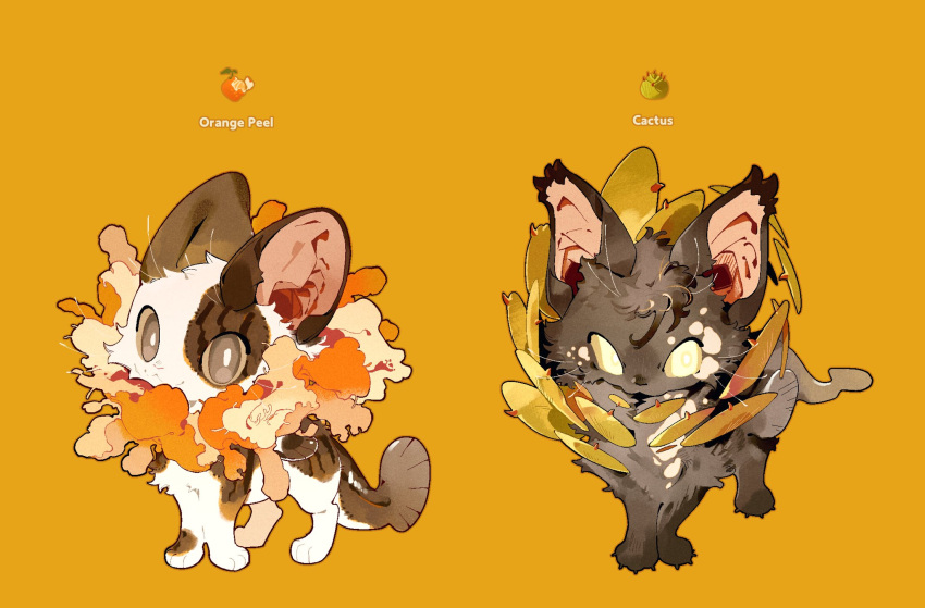 15355451wer, :3, animalization, bright_pupils, brown_eyes, cat, chimera, creature