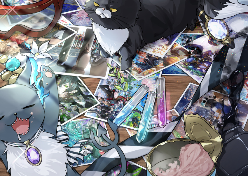 ace_trappola, animal, azul_ashengrotto, can, canned_food, cat, cheka_kingscholar, deuce_spade