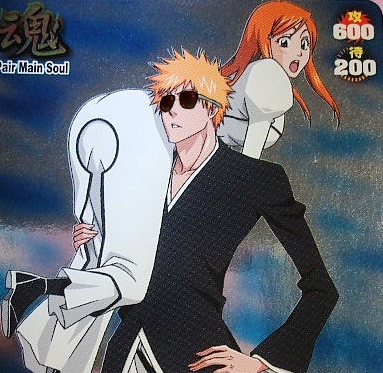 bleach, breasts, brown_eyes, couple, do_you_see_the_bacon, dress, duo, female