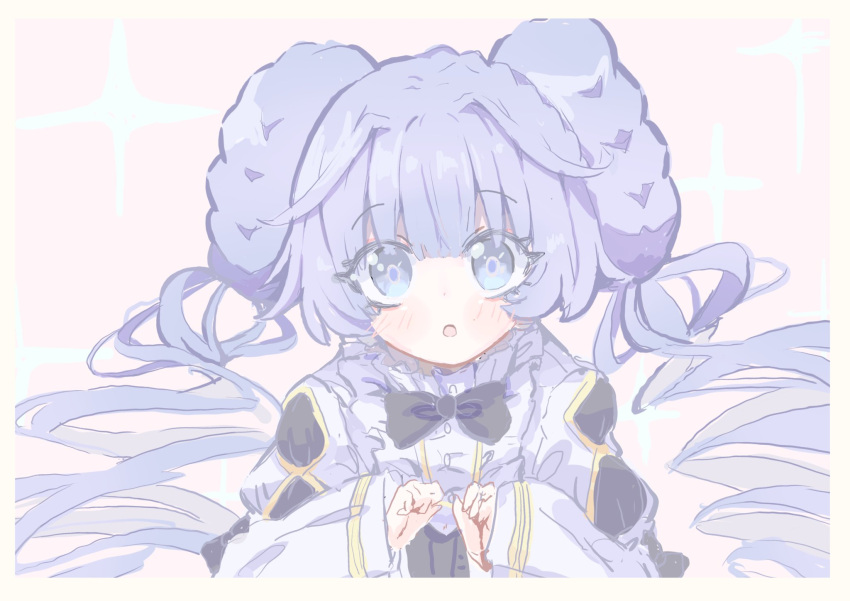 1girl, double_bun, doughnut_hair_bun, dress, drill_hair, duel_monster, hair_bun, highres