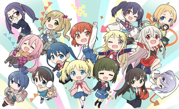 6+girls, alice_cartelet, animal, black_hair, blonde_hair, blue_eyes, blue_hair, brown_eyes