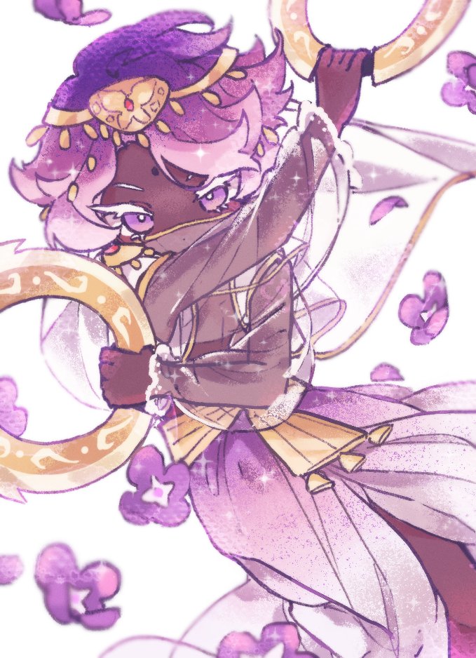 1boy, androgynous, arm_up, asymmetrical_hair, bishounen, bright_pupils, capelet, chakram