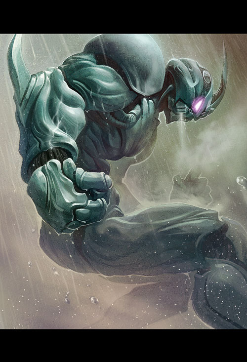 anime, clenched_hand, fist, glowing, glowing_eyes, guyver, guyver_01, guyver_i