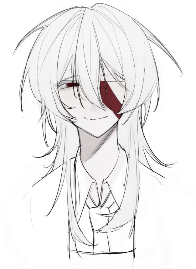1boy, asamikhya, bandage_over_one_eye, chinese_commentary, closed_mouth, collared_shirt, commentary_request, jacket