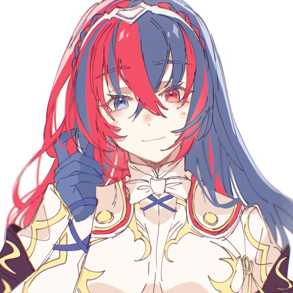 1girl, alear_(female)_(fire_emblem), alear_(fire_emblem), blue_eyes, blue_hair, braid, crossed_bangs, crown_braid