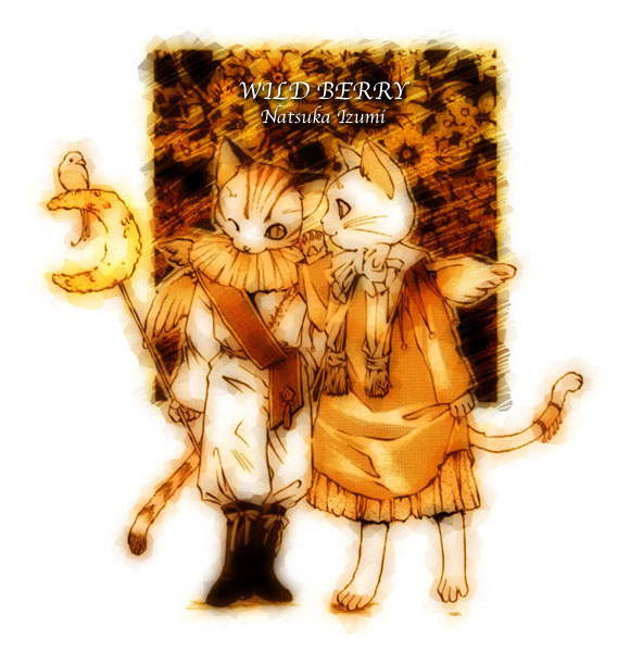 1boy, 1girl, artist_name, bird, boots, brown_theme, cat, commentary_request