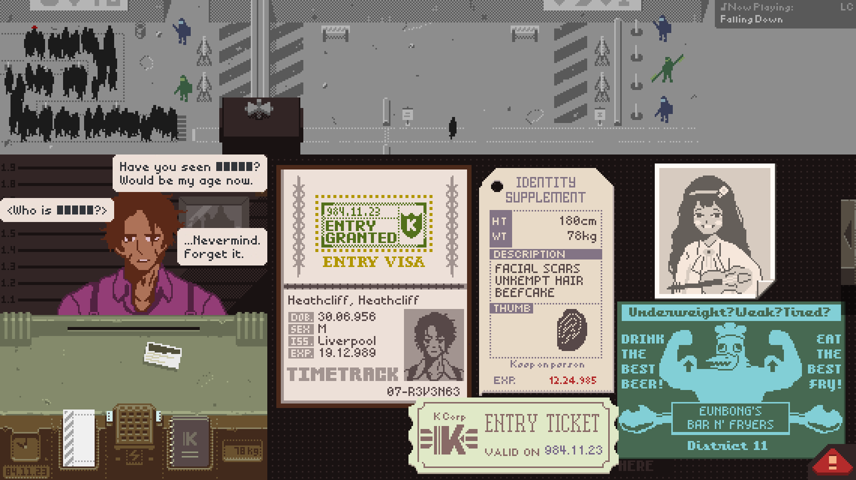 1boy, 1girl, catherine_(project_moon), character_name, fake_screenshot, fingerprint, gameplay_mechanics, heathcliff_(project_moon)