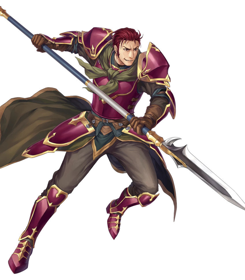 1boy, armor, fire_emblem, fire_emblem:_radiant_dawn, fire_emblem_heroes, full_body, gloves, hair_slicked_back