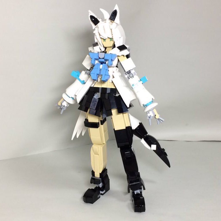 1girl, animal_ears, black_footwear, black_skirt, black_thighhighs, blue_neckerchief, boots, fox_ears