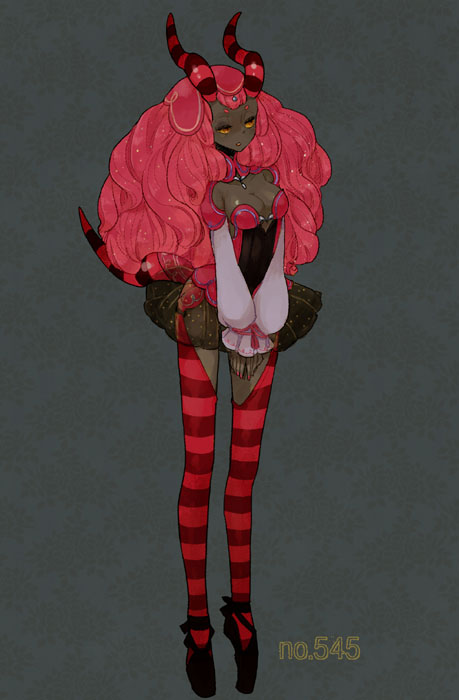 ballerina, ballet_slippers, breasts, cleavage, dark_skin, detached_sleeves, dress, l_hakase, leggings, long_hair, long_sleeves, nail_polish, pendoraa, personification, pink_hair, pokemon, pokemon_(game), pokemon_black_and_white, pokemon_bw, scolipede, see-through, shoe_ribbon, solo, striped, striped_legwear, striped_thighhighs, tail, thigh-highs, thighhighs, transparent, tutu, yellow_eyes