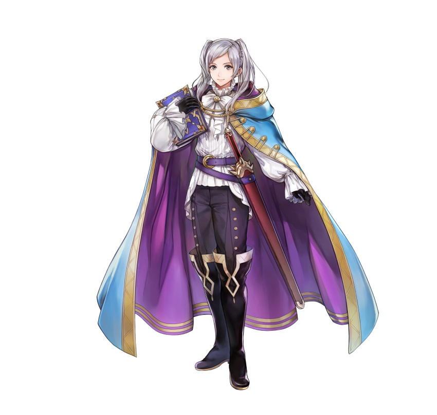 1girl, absurdres, artist_request, black_footwear, black_gloves, boots, bow, bowtie