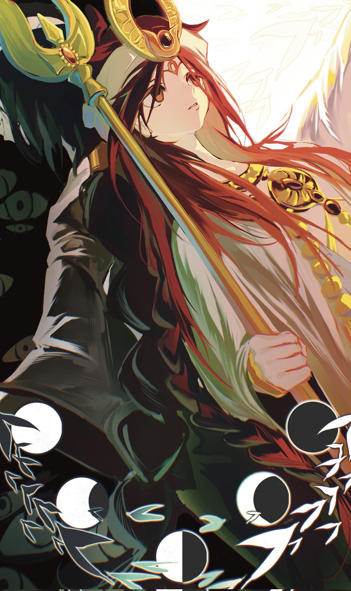 2girls, arba_(magi), back-to-back, black_hair, black_rukh_(magi), braid, empty_eyes, facial_mark