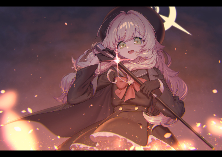 1girl, absurdres, ahoge, beret, black_coat, black_gloves, black_hat, black_sailor_collar