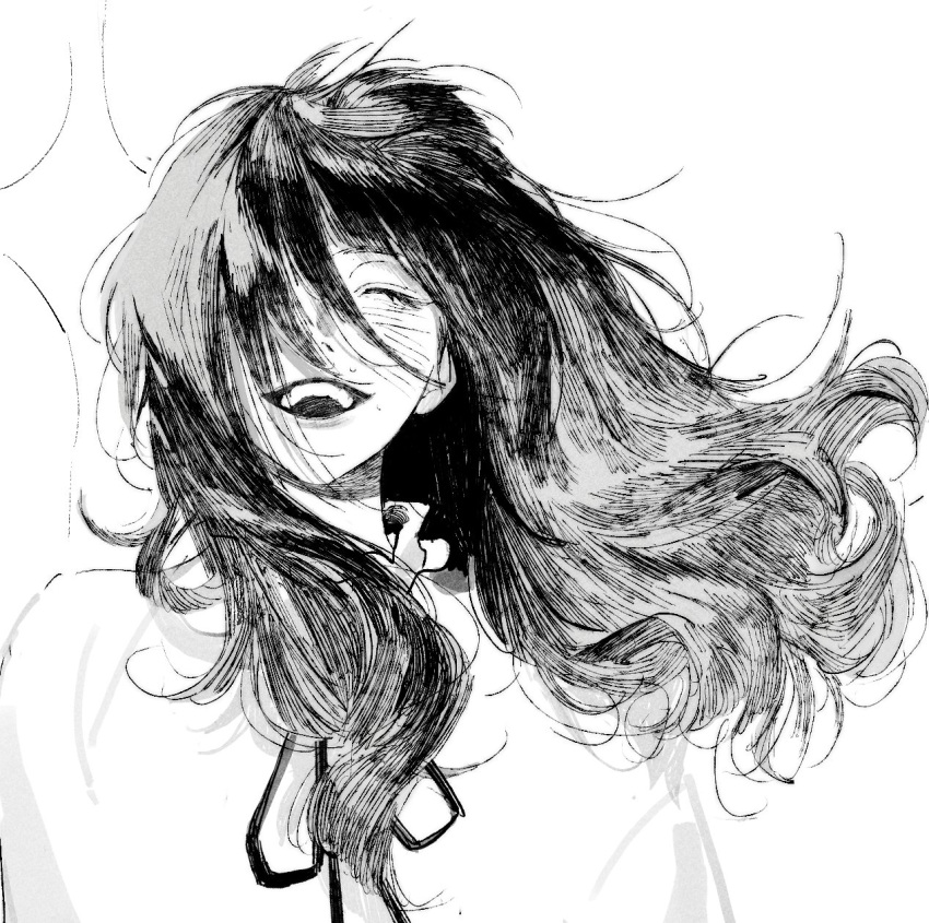 1girl, :d, ^_^, closed_eyes, commentary_request, fear_&amp;_hunger, fear_&amp;_hunger_2:_termina, floating_hair