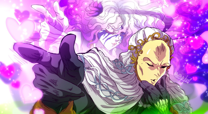 1boy, 1girl, ediptus, elden_ring, elden_ring:_shadow_of_the_erdtree, flower, gloves, hair_flower