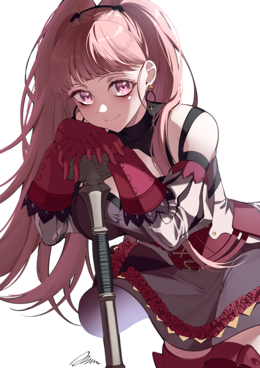 1girl, a_(asan_a_aa), absurdres, blunt_bangs, closed_mouth, fire_emblem, fire_emblem:_three_houses, freikugel_(weapon)