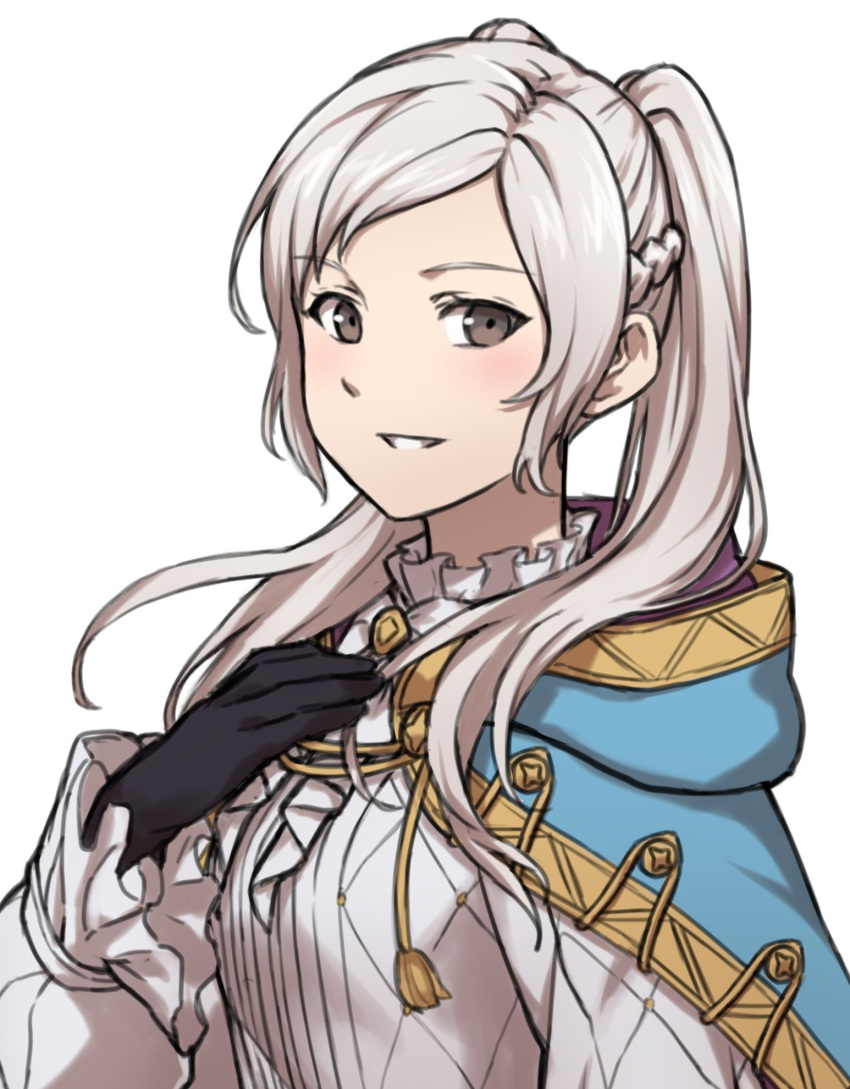 1girl, black_gloves, brown_eyes, cape, fire_emblem, fire_emblem_awakening, fire_emblem_heroes, gloves