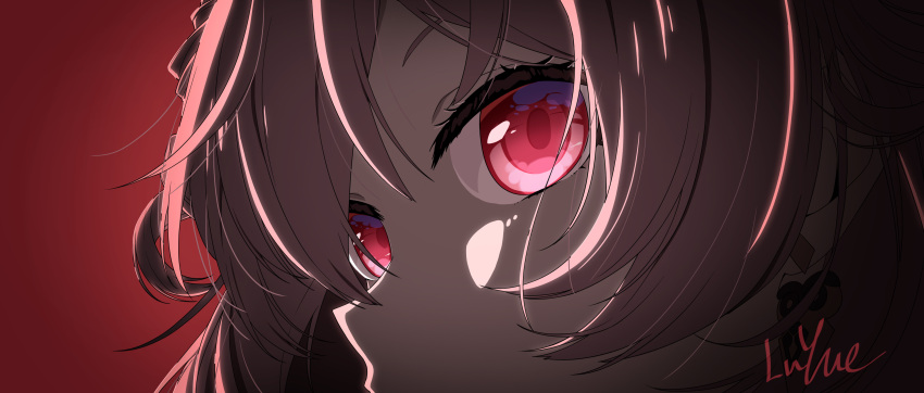 1girl, absurdres, chinese_commentary, close-up, commentary_request, eye_focus, grey_hair, highres