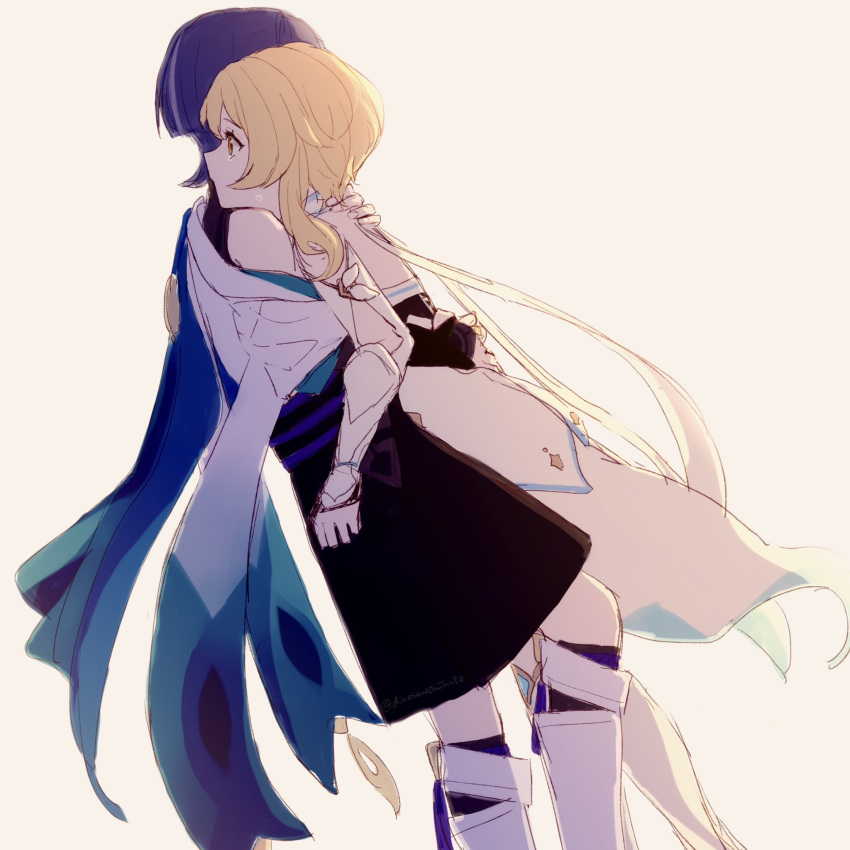 1boy, 1girl, arm_cutout, armor, belt, black_belt, black_bodysuit, black_sash