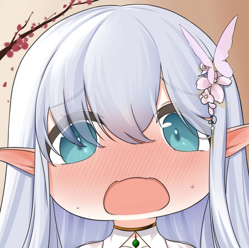 1girl, albion_(azur_lane), azur_lane, blush, embarrassed, long_hair, pointy_ears, quancy