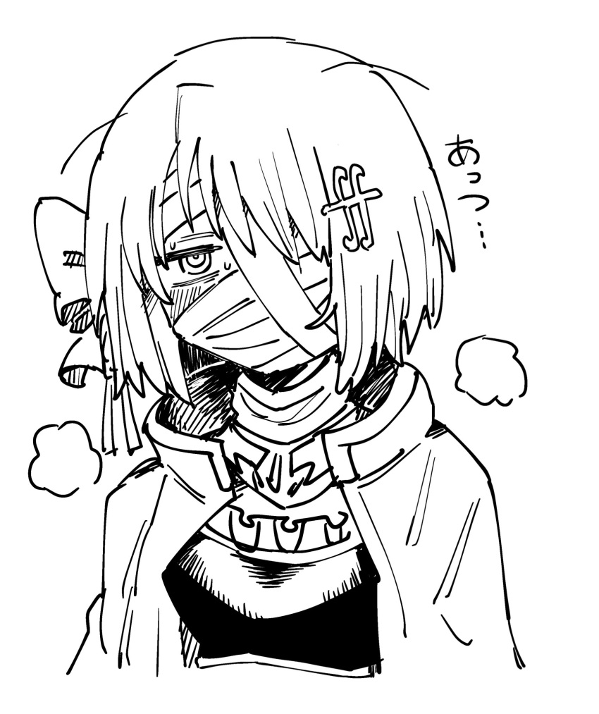 1girl, armor, bandaged_head, bandages, bow, breastplate, cape, fortissimo