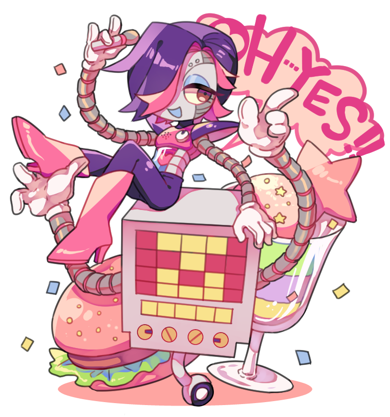 1boy, boots, brown_eyes, burger, dual_persona, english_text, food, full_body