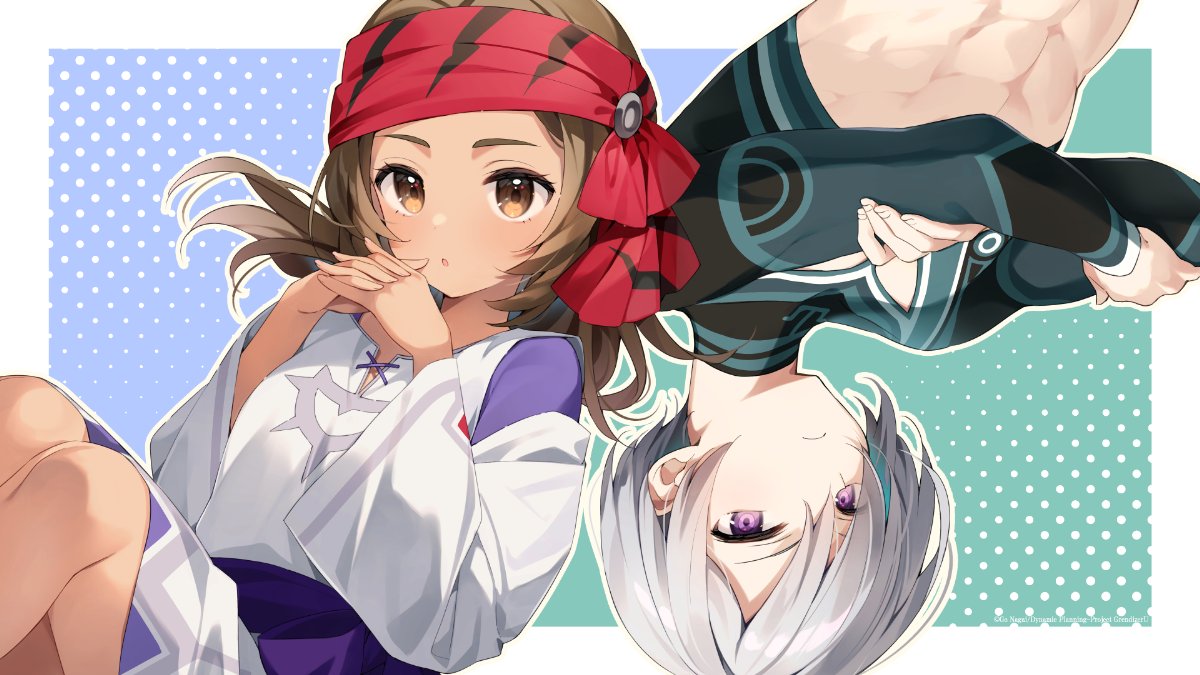 1boy, breasts, brown_eyes, brown_hair, cassado_zeola_whiter, closed_mouth, crossed_arms, dark-skinned_female