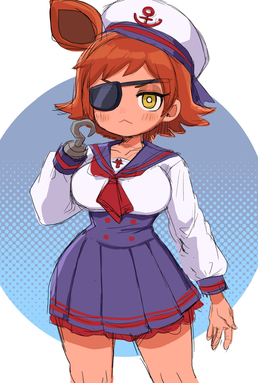 1girl, absurdres, alternate_costume, animal_ears, blush, breasts, commentary_request, cowboy_shot