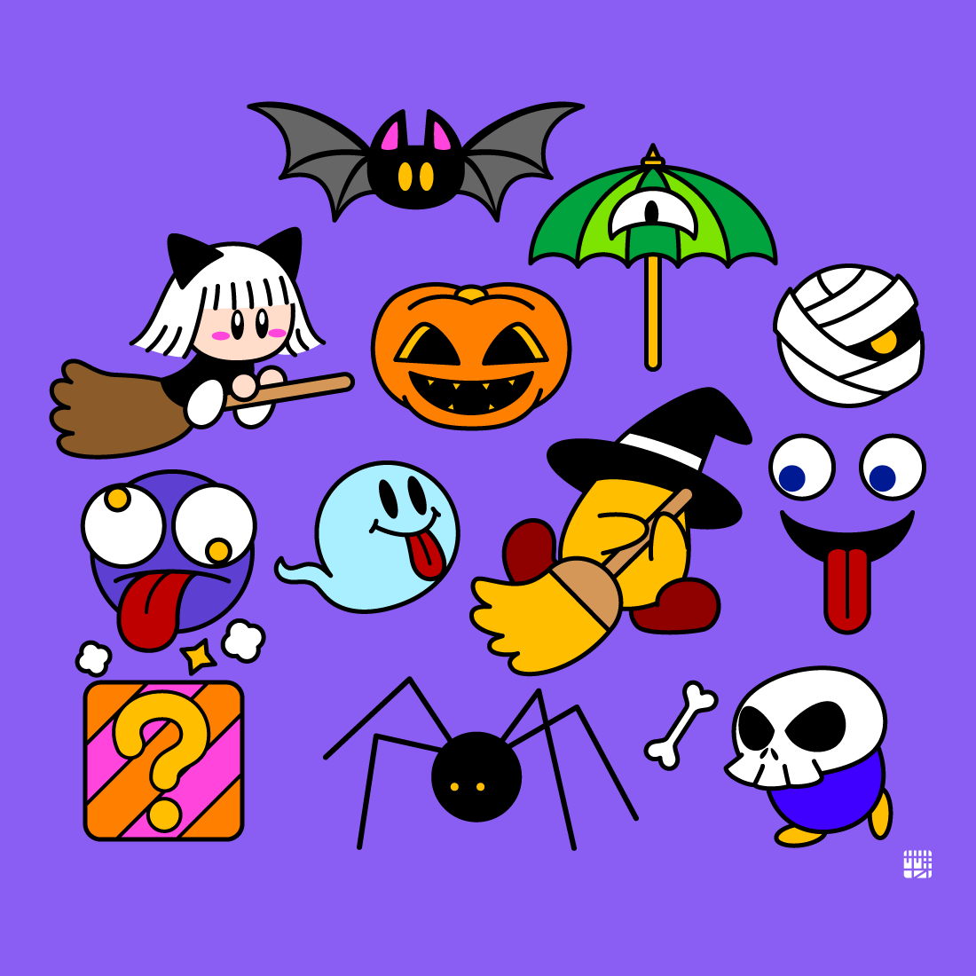 bat_(animal), black_hat, bone, booler_(kirby), broom, broom_hatter, bug, chuckie_(kirby)