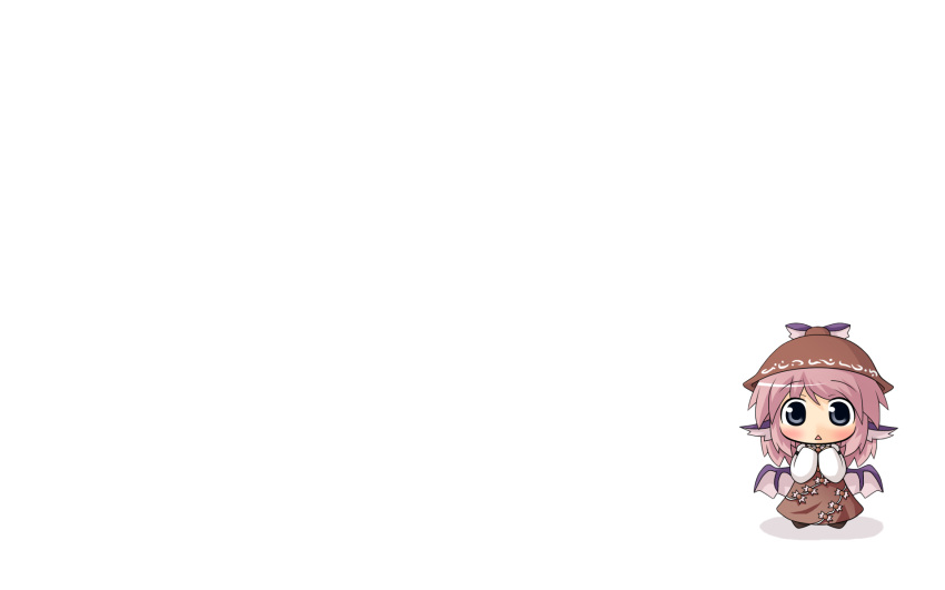 animal_ears, bussyutaso, chibi, hat, mystia_lorelei, pink_hair, short_hair, touhou