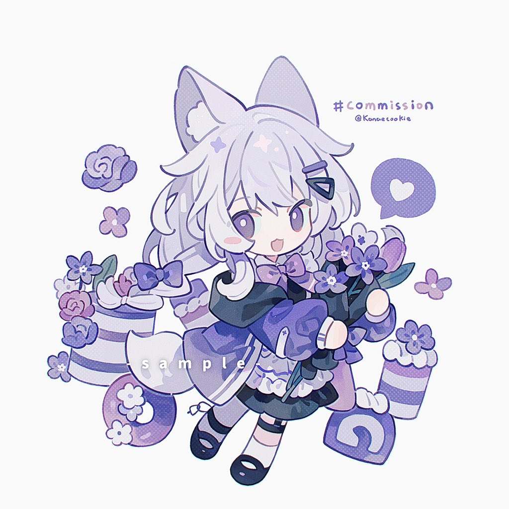 1girl, :3, :d, animal_ears, black_dress, black_footwear, bow, bright_pupils