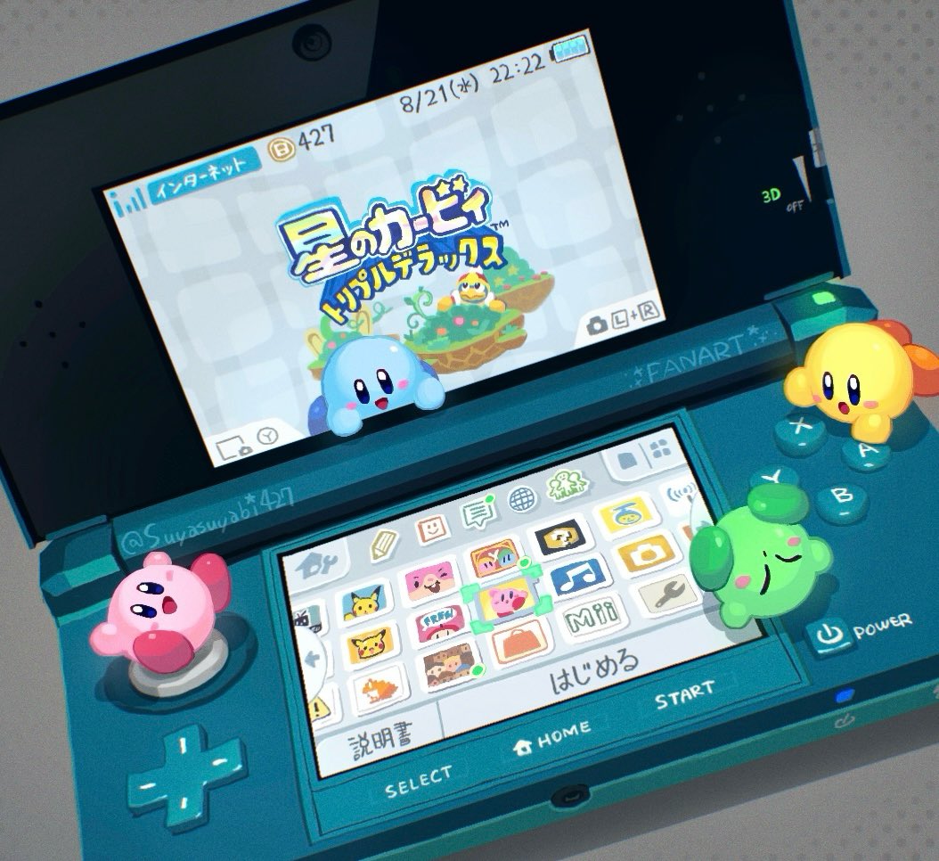 3ds, ?_block, battery_indicator, blush_stickers, closed_eyes, face_raiders, falling, flipnote_studio