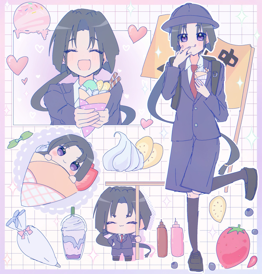 +_+, 1boy, :3, :d, :q, absurdres, alternate_costume, backpack