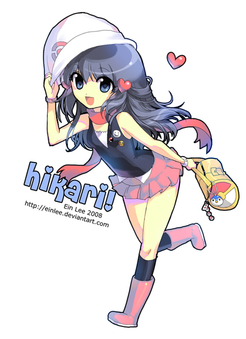 1girl, adjusting_clothes, adjusting_headwear, artist_name, bag_charm, beanie, black_outline, black_shirt