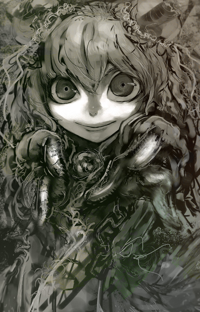 abstract, bad_id, cong1991, creepy, original, smile, solo, speed_painting