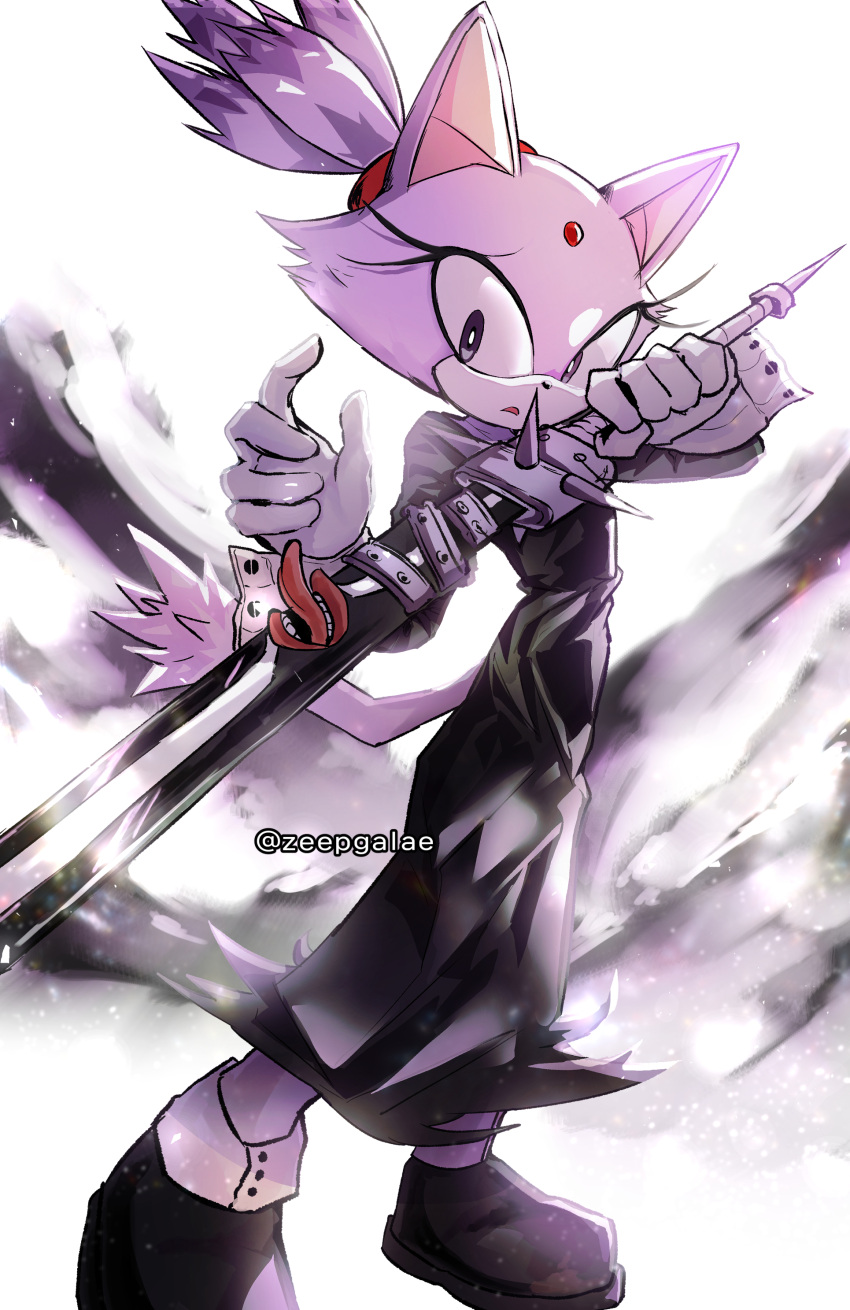 1girl, absurdres, alternate_costume, alternate_eye_color, animal_ears, animal_nose, arm_up, artist_name