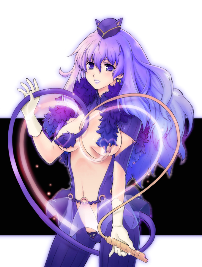 convenient_censoring, earrings, gloves, hat, hirokawa_tomo, jewelry, long_hair, macross