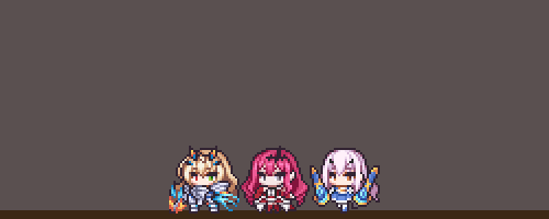 3girls, armor, baobhan_sith_(fate), baobhan_sith_(first_ascension)_(fate), barghest_(fate), barghest_(first_ascension)_(fate), blonde_hair, blue_dress